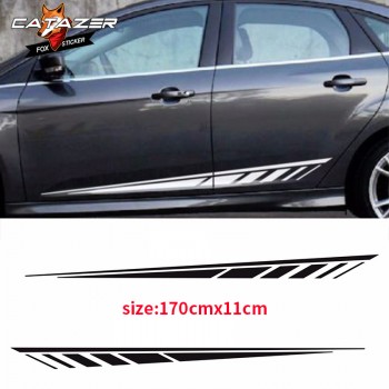 Car Sticker strobe Dart 3M Vinyl Sticker Graphic Decals Stripe Gloss Auto Side Car Sticker for Ford 2015 2016 2017 Car Styling